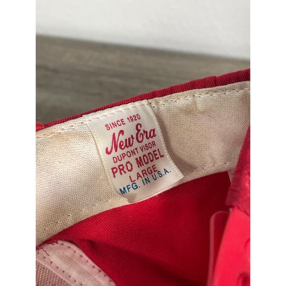 Vintage Glen Abbey Golf Snapback Hat Red Rope Cap New Era Pro Model USA Large - Picture 2 of 8